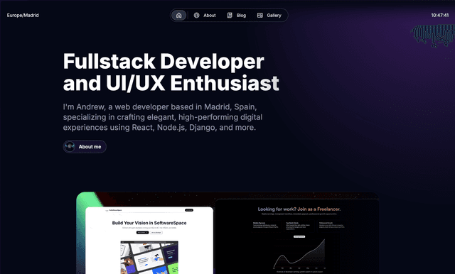 Modern Developer Portfolio & Showcase